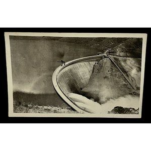 Postcard RPPC Arrowrock Dam Boise ID Idaho c1915 Reservoir Irrigation